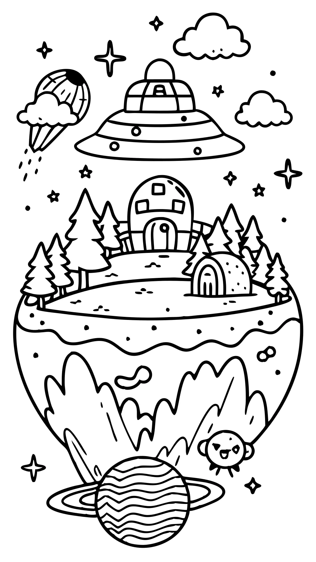 free planet coloring pages